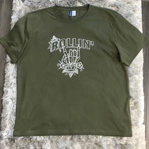 Men’s XL green logo T-shirt